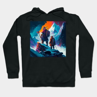 Valheim Vikings Conquering The Mountains Hoodie